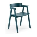 Scaun de dining petrol cu cotiere din lemn de stejar Flip – Gazzda