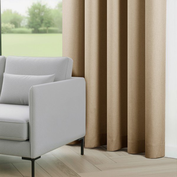 Draperie bej dimout (semi-opacă) Calisto – Filumi-image-2