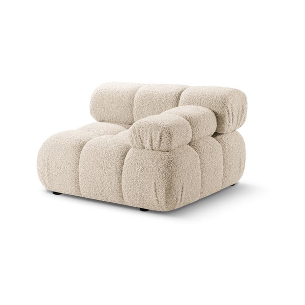 Modul pentru canapea modulară bej cu tapițerie din țesătură bouclé (cu colț pe partea dreaptă) Bellis – Micadoni Home-image-4