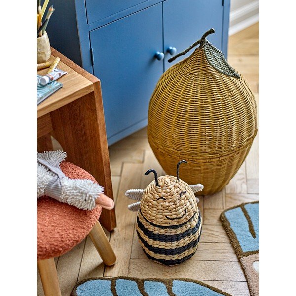 Coș de jucării pentru copii în culoare naturală din zambilă de apă 20x18x30 cm Finn – Bloomingville Mini-image-2