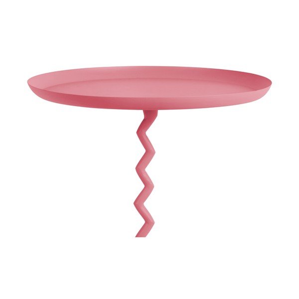 Măsuță auxiliară rotundă din metal ø 44 cm Zig Zag – Leitmotiv-image-1