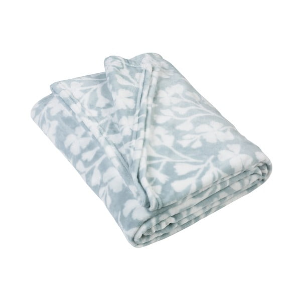 Pătură albastră din polar/fleece 200x240 cm Brooke Floral – Catherine Lansfield