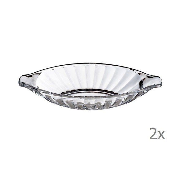 Set 2 platouri din sticlă Premier Housewares Banana Split