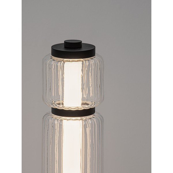 Lampadar negru mat LED din sticlă (înălțime 123 cm) Liesa – Nova Luce-image-3