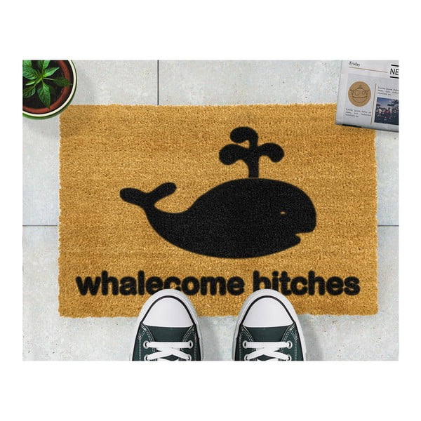 Covor intrare Artsy Doormats Whalecome Bitches, 40 x 60 cm