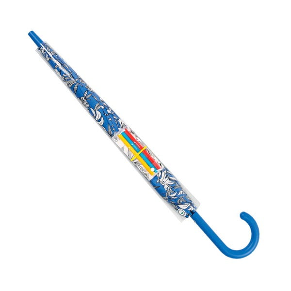 Umbrelă anti-vânt și 3 markere impermeabile Ambiance Coloring, ⌀ 122 cm, albastru