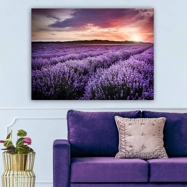 Tablou 100x70 cm Lavender Field – Wallity-image-1