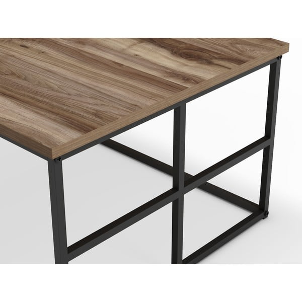 Măsuță de cafea în culoare naturală cu blat cu aspect de lemn de nuc 60x100 cm Laila – Marckeric-image-4