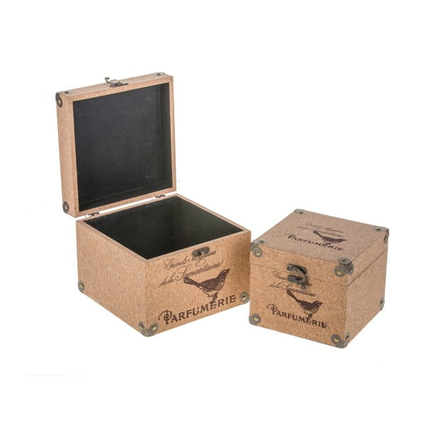 Set 2 cutii din lemn Dino Bianchi Barletta