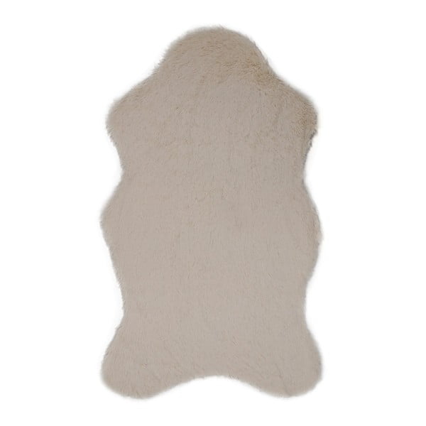 Covor din blană artificială Tavsantuyu Cream, 100 x 160 cm, crem