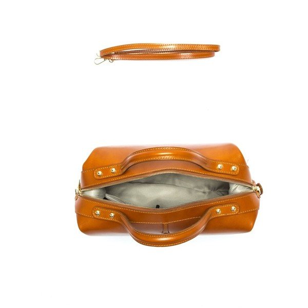 Geantă din piele Anna Luchini 355L Cognac-image-1