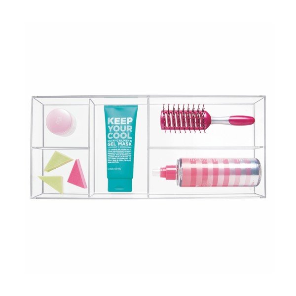 Organizator transparent iDesign Clarity, 40,6 x 17,8 cm-image-1