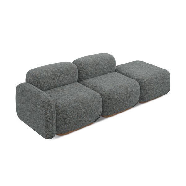 Șezlong modular gri (cu colț pe partea stângă) Ailani – Makamii-image-3