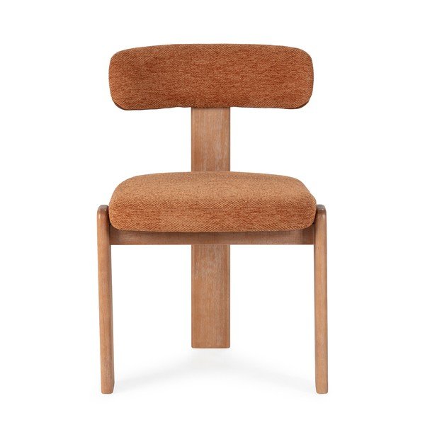 Scaune de dining cărămizii 2 buc. tapițate Nadia – MOME