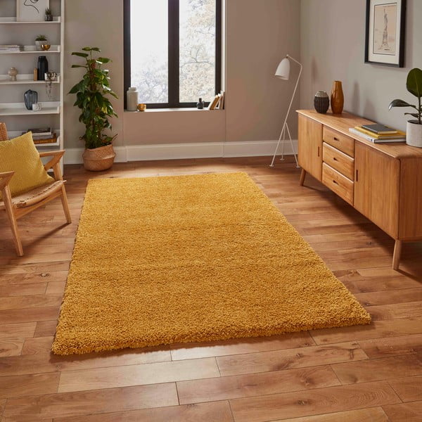 Covor Think Rugs Sierra, 80 x 150 cm, galben-image-1