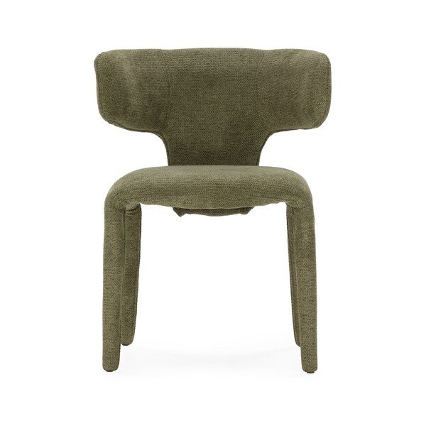 Scaun de living verde tapițat Maca – MOME-image-1