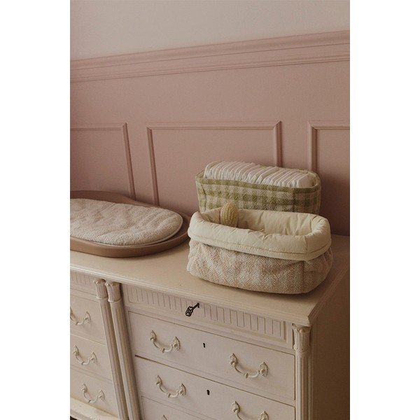 Coș de jucării pentru copii roz deschis din material textil 30x20x20 cm Swan Rose – Lorena Canals-image-1