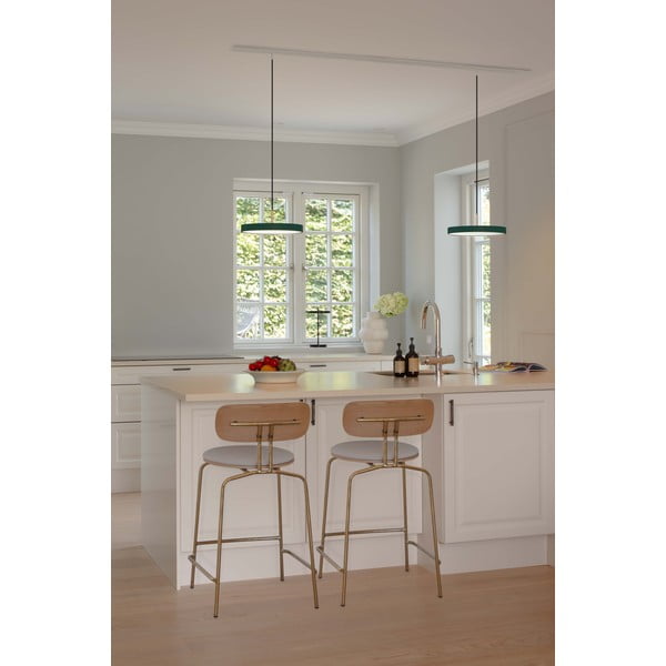 Lustră verde-închis LED cu intensitate reglabilă din metal cu abajur din metal ø 31 cm Asteria Plus – UMAGE-image-3