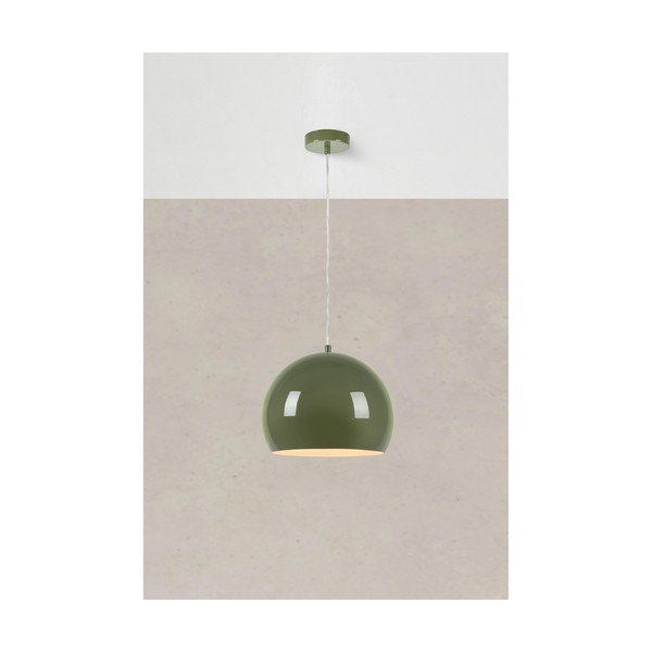 Lustră verde cu abajur din metal ø 28 cm Pop – Markslöjd-image-1