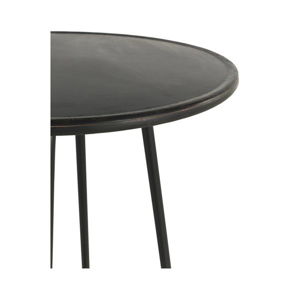 Masă de bar din metal Geese Industrial Style, înălțime 75 cm, negru-image-2