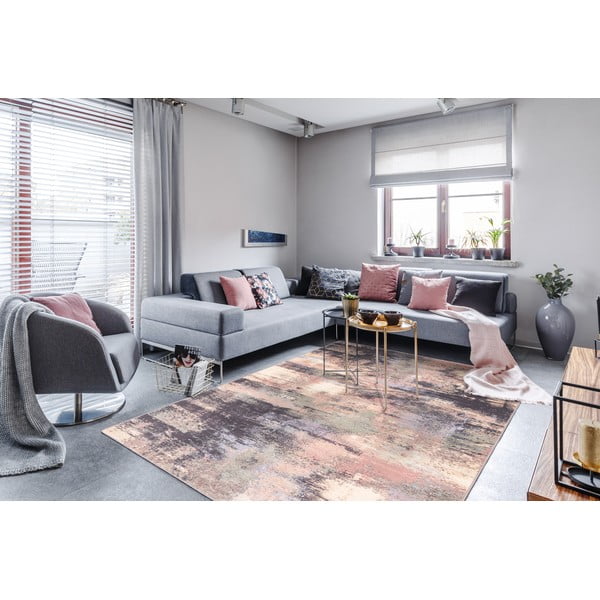 Covor roz deschis din lână 160x240 cm Fizz – Agnella-image-1