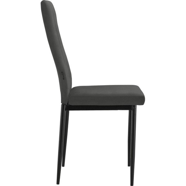 Scaun de dining negru din imitație de piele Kelly – Støraa-image-2