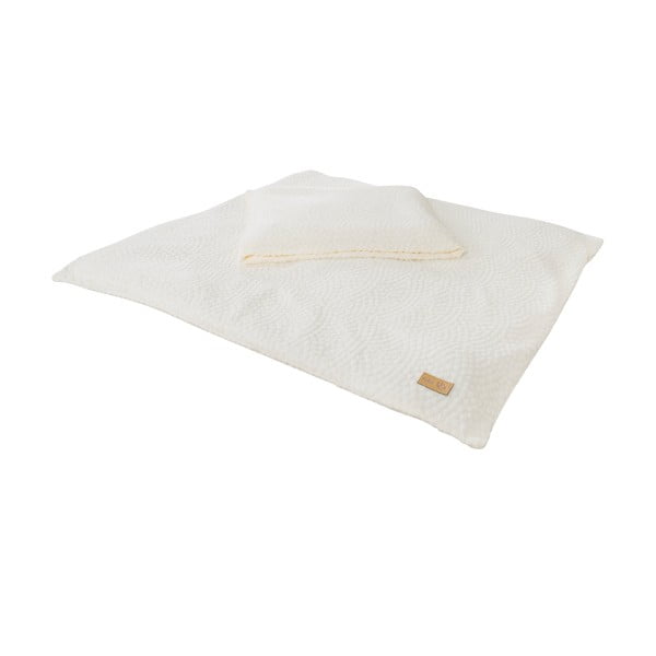 Lenjerie de pat pentru copii crem pentru pătuț 80x80 cm Seashells – Roba-image-2