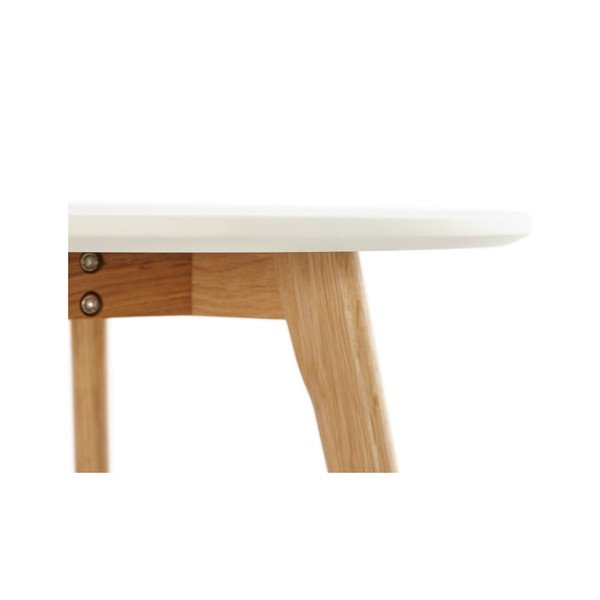 Set 2 măsuțe auxiliare cu blat alb Kokoon Espino-image-4