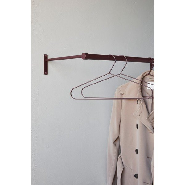 Cuier de perete burgundy din oțel inoxidabil 90 cm Hang-It – Mette Ditmer Denmark-image-4