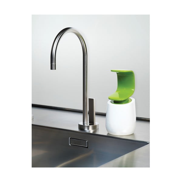 Dozator săpun Joseph Joseph C-pump, 237 ml, alb-verde-image-3
