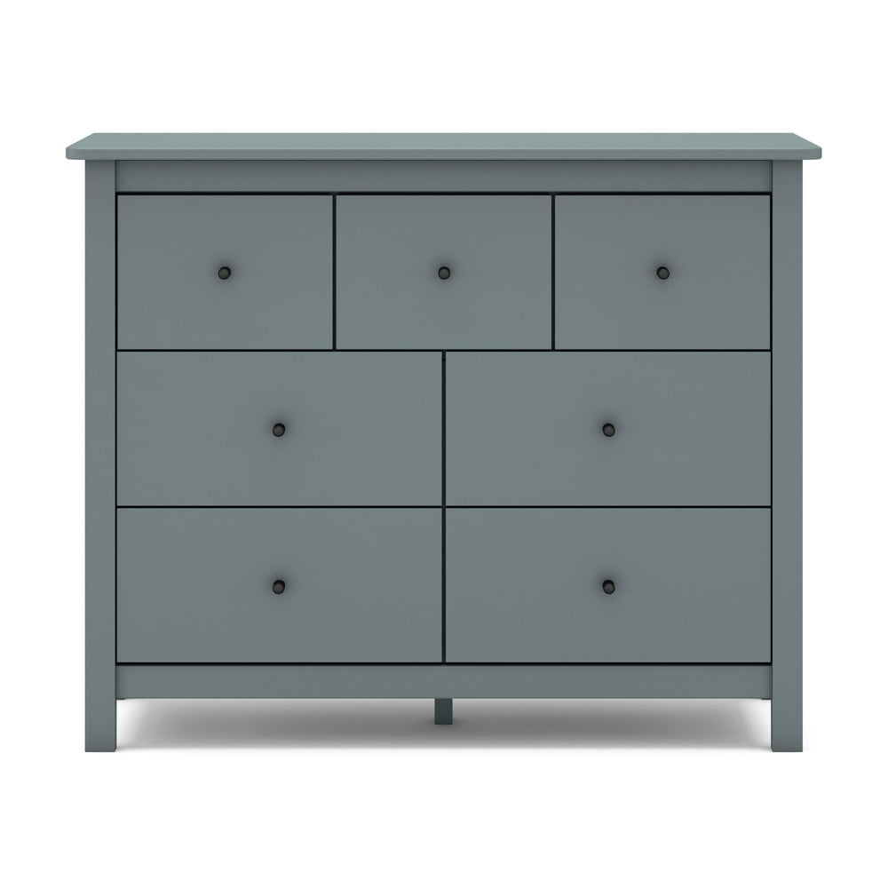 Comodă verde prăfuit din lemn de pin 110x80x40 cm Misti – Marckeric