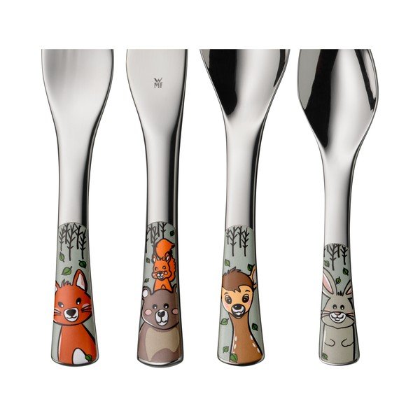 Tacâmuri pentru copii argintiu din oțel inoxidabil 4 buc. Forest Friends – WMF-image-2