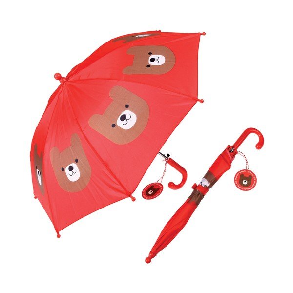Umbrelă Rex London Bruno The Bear, roșu