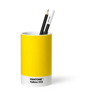 Suport din ceramică pentru pixuri și creioane Pantone, galben