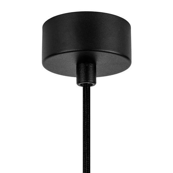 Lustră cu interiorul arămiu Sotto Luce Awa, negru mat-image-2