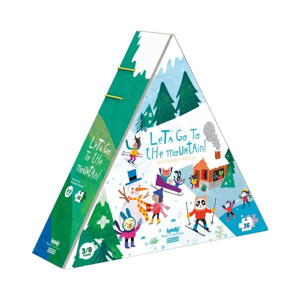 Puzzle cu 2 fețe Londji Lets go to, 36 piese-image-2