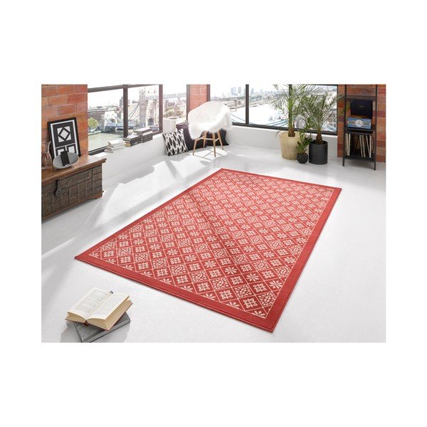 Covor Hanse Home Gloria Tile, 160 x 230 cm, roșu-image-1