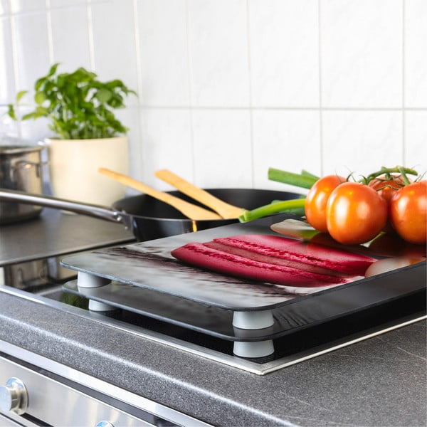 Set 2 protecții din sticlă pentru aragaz Wenko Macarons, 52 x 30 cm-image-1