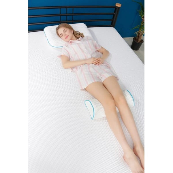 Pernă ergonomică cu umplutură de spumă cu memorie 18x42 cm – Mila Home-image-2