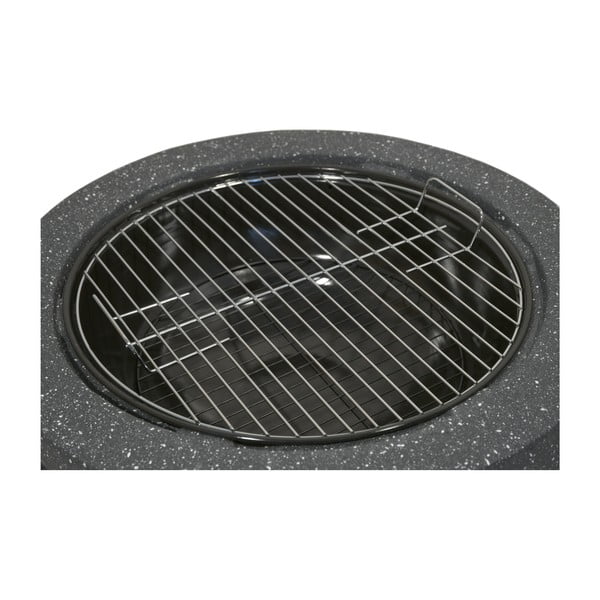 Șemineu/grătar din piatră arsă Cattara La Palma, negru-image-1