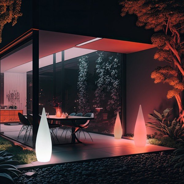 Corp de iluminat pentru exterior cu control prin telecomandă ø 37 cm Palmas – Reality-image-1