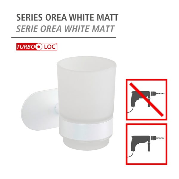 Suport pentru periuța de dinți alb autoadeziv din sticlă Orea – Wenko-image-4