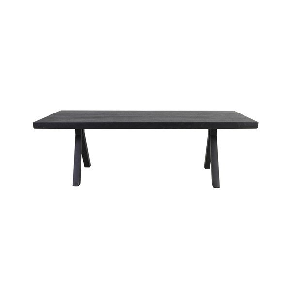 Masă de dining neagră 100x240 cm Muden – Light & Living