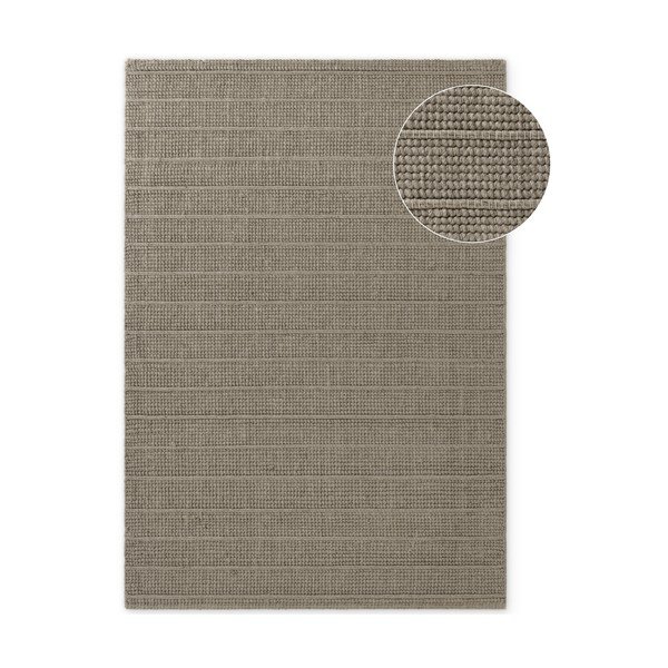 Covor gri țesut manual din lână 80x150 cm Camden Parker – Ted Baker