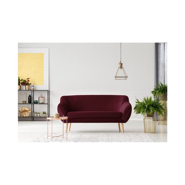 Canapea cu 2 locuri Mazzini Sofas BENITO, roșu-image-4