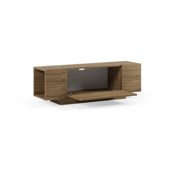 Comodă TV în culoare naturală cu aspect de lemn de stejar 140x45x40 cm Victor – Marckeric-image-4