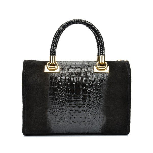 Geantă din piele Isabella Rhea Genevra, negru-image-2
