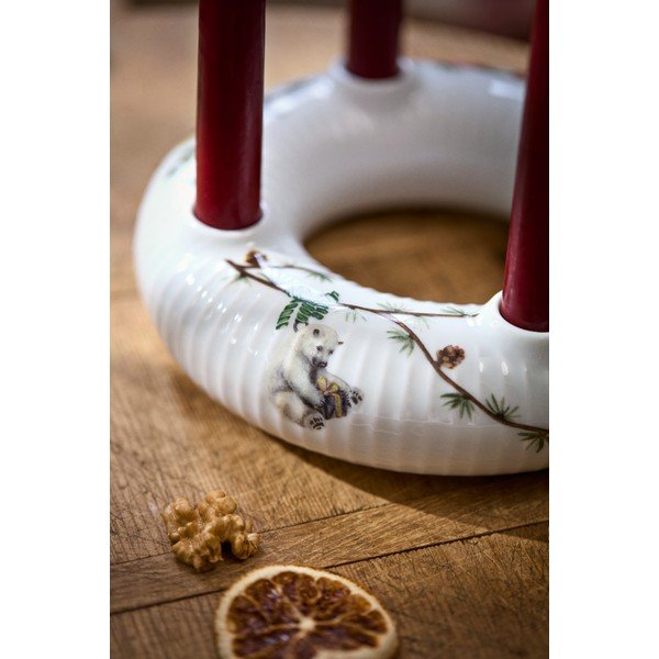 Sfeșnic pentru advent din porțelan  cu model de Crăciun Hammershøi Christmas – Kähler Design-image-4