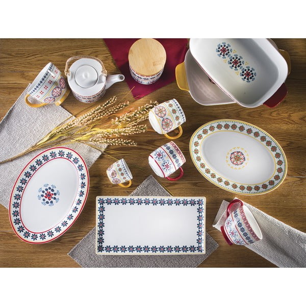 Farfurie din porțelan Villa Altachiara Gardeny, 29,5 x 21 cm-image-1