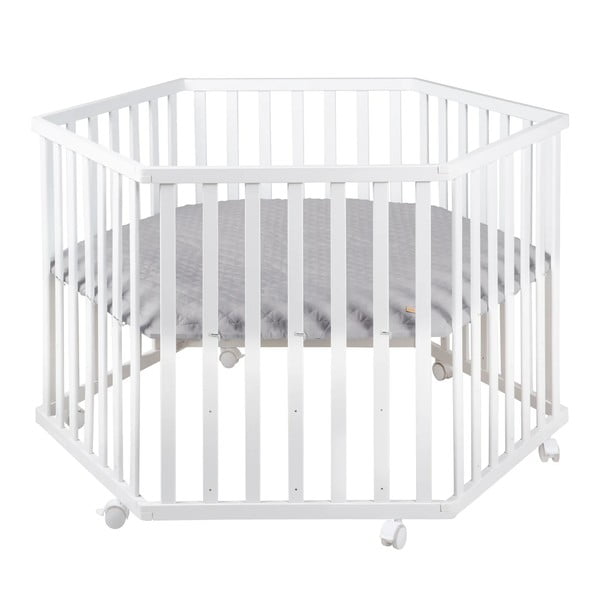 Țarc pentru copii alb 112x97 cm Roba style – Roba-image-2